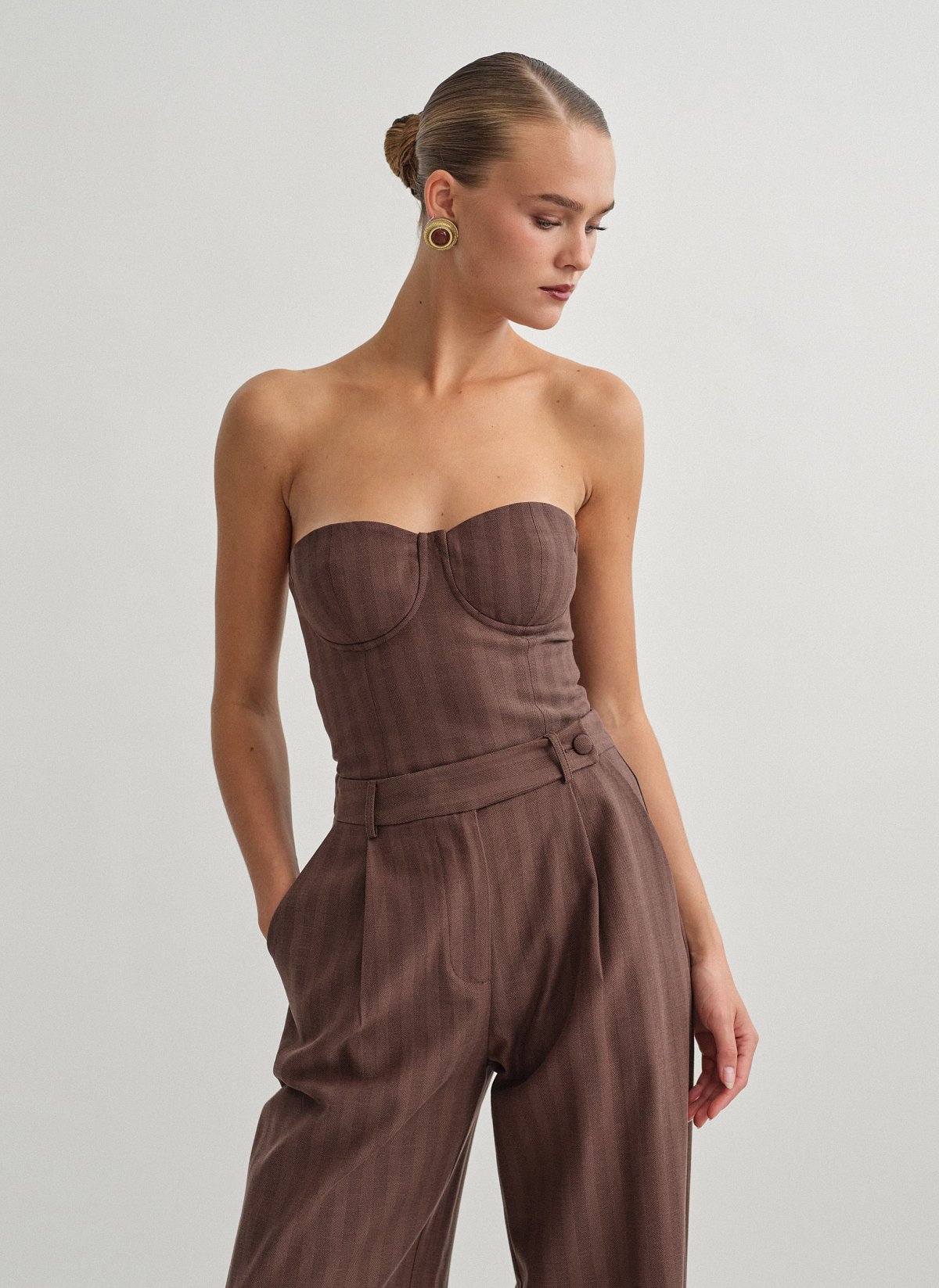 Corset top with stripes-9