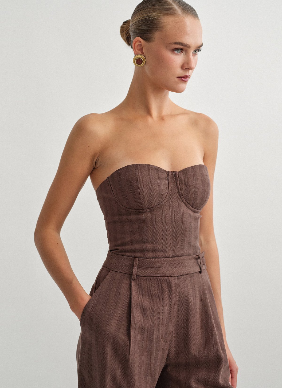 Corset top with stripes-11