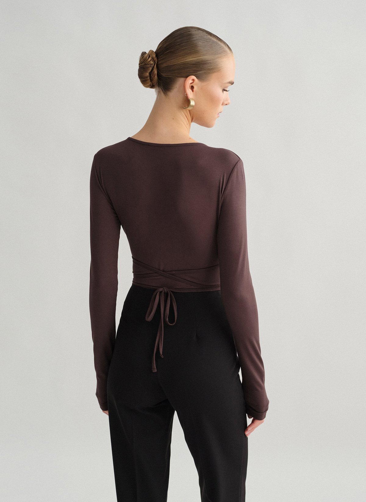 Γυναικείο cut-out κορμάκι bamboo