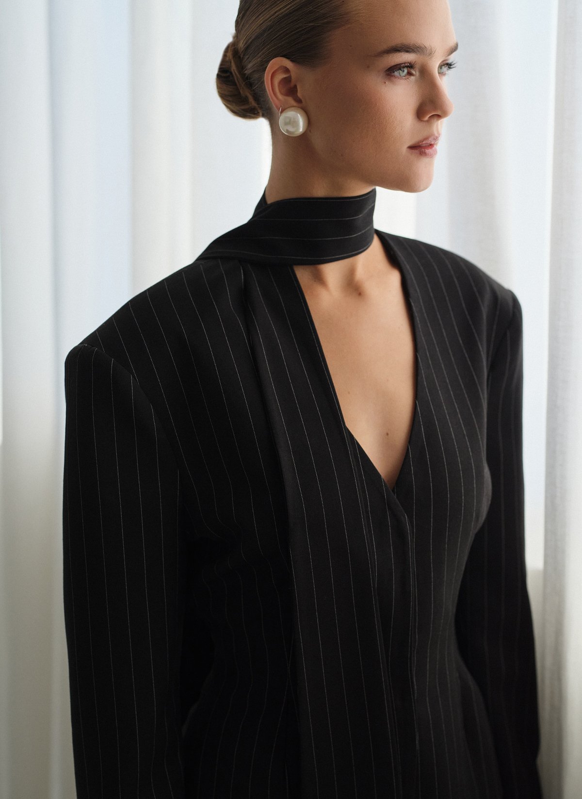 Fitted striped blazer-15