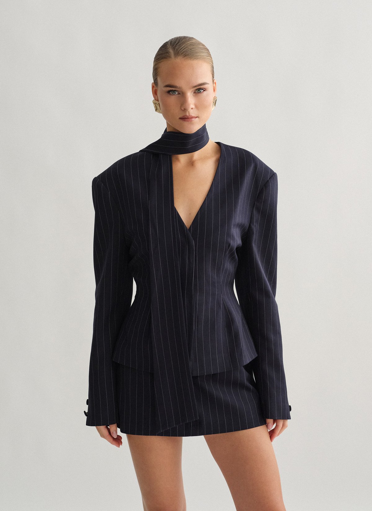 Fitted striped blazer-2