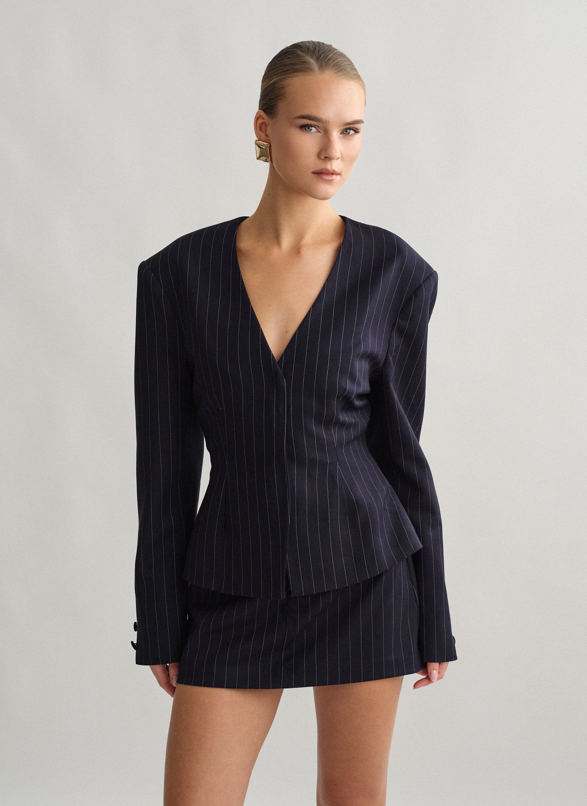 Fitted striped blazer-4