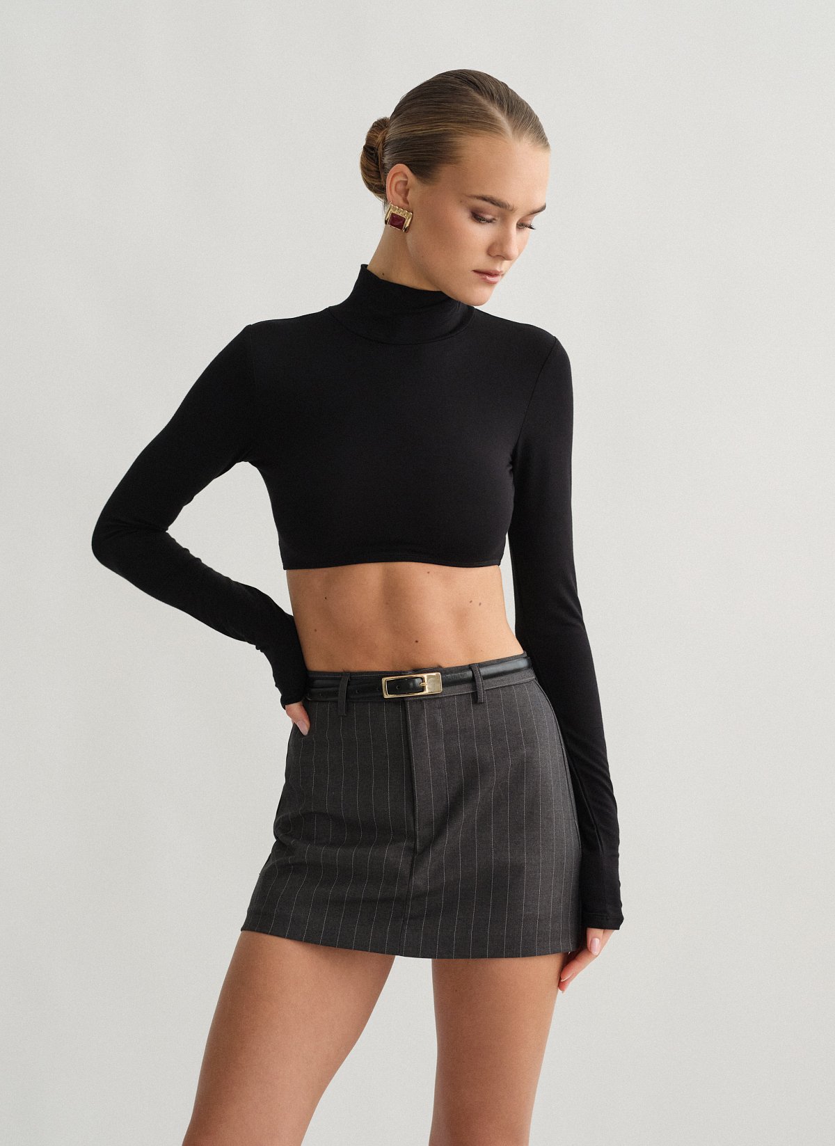 Γυναικεία ριγέ παντελονόφουστα