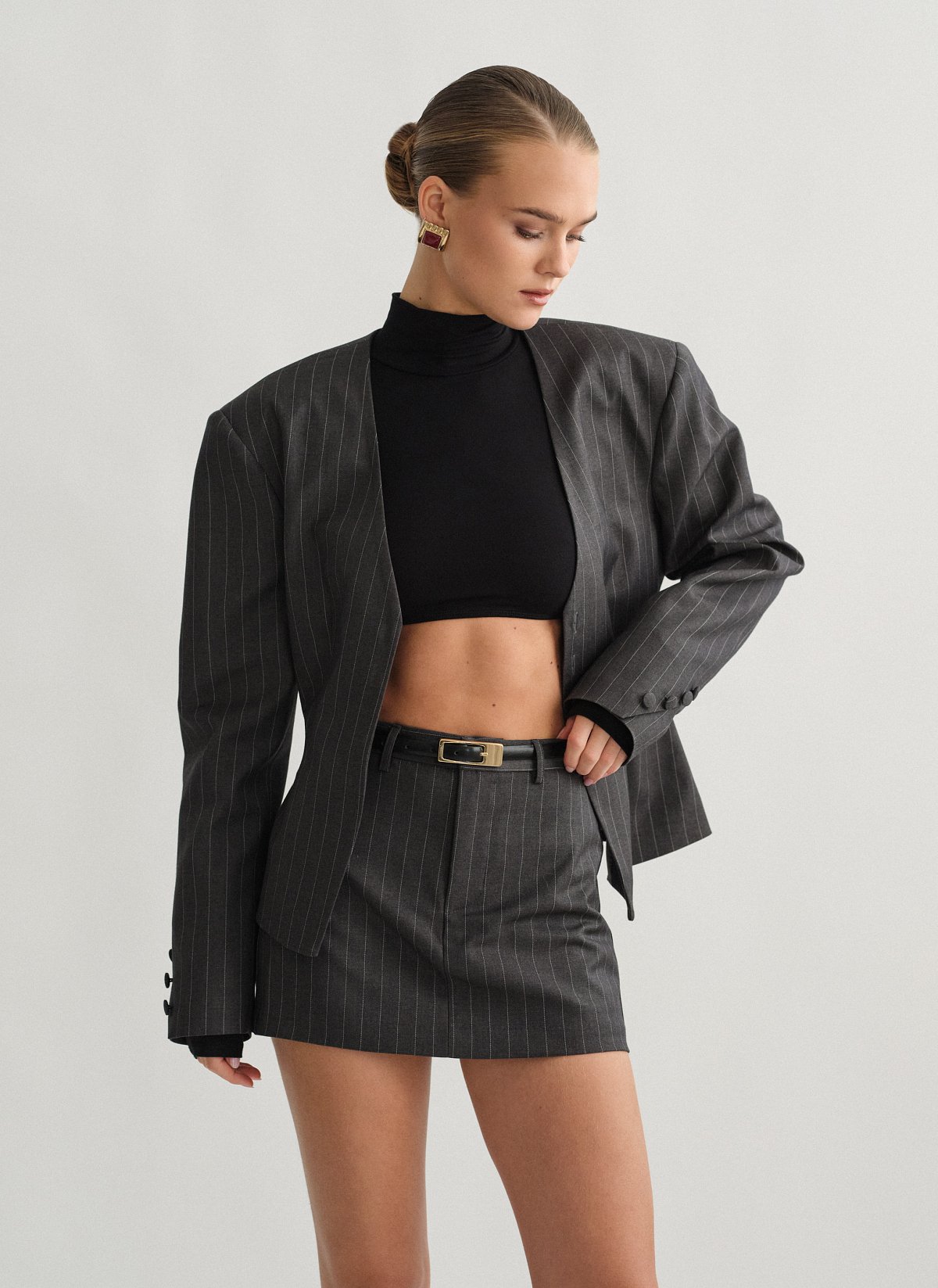 Γυναικεία ριγέ παντελονόφουστα