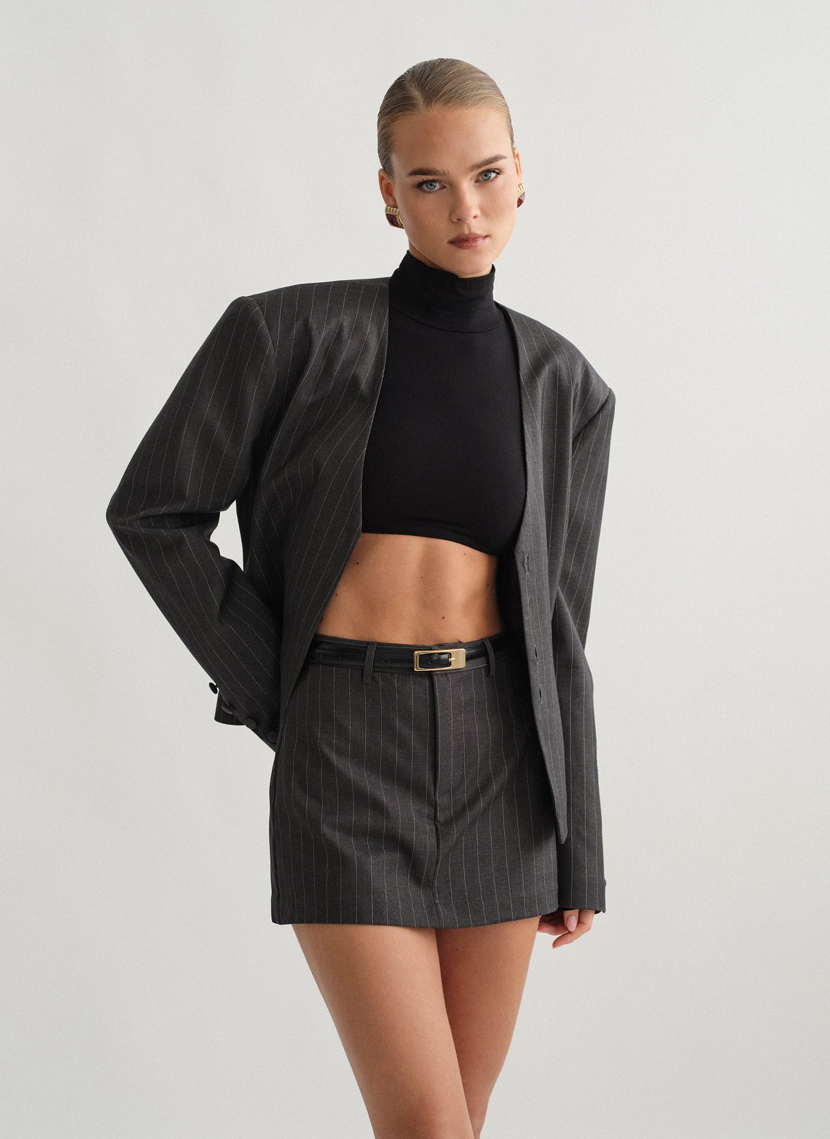 Γυναικεία ριγέ παντελονόφουστα