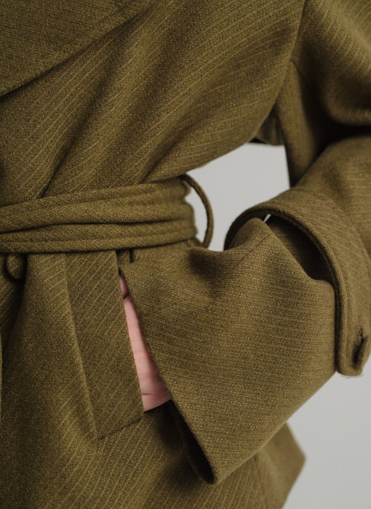 Κοντό παλτό με αποσπώμενη ζώνη-11