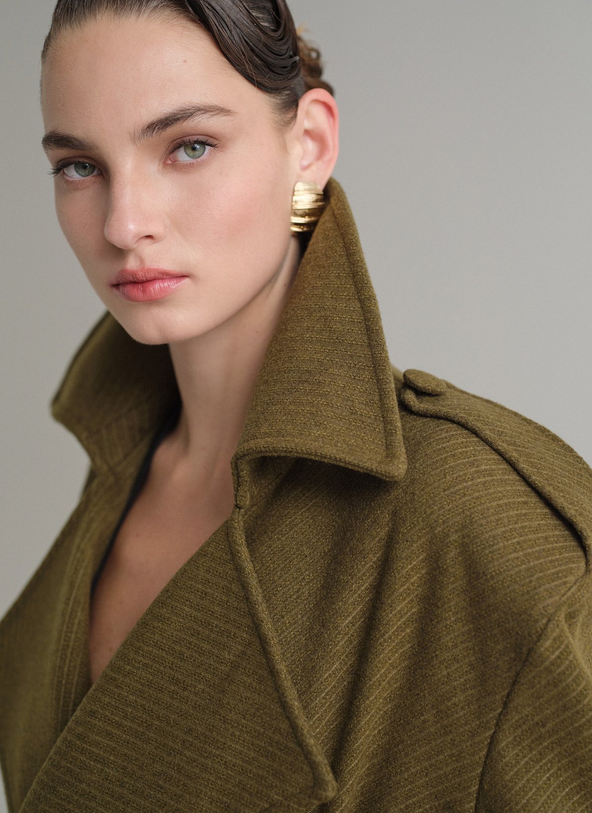 Κοντό παλτό με αποσπώμενη ζώνη-10