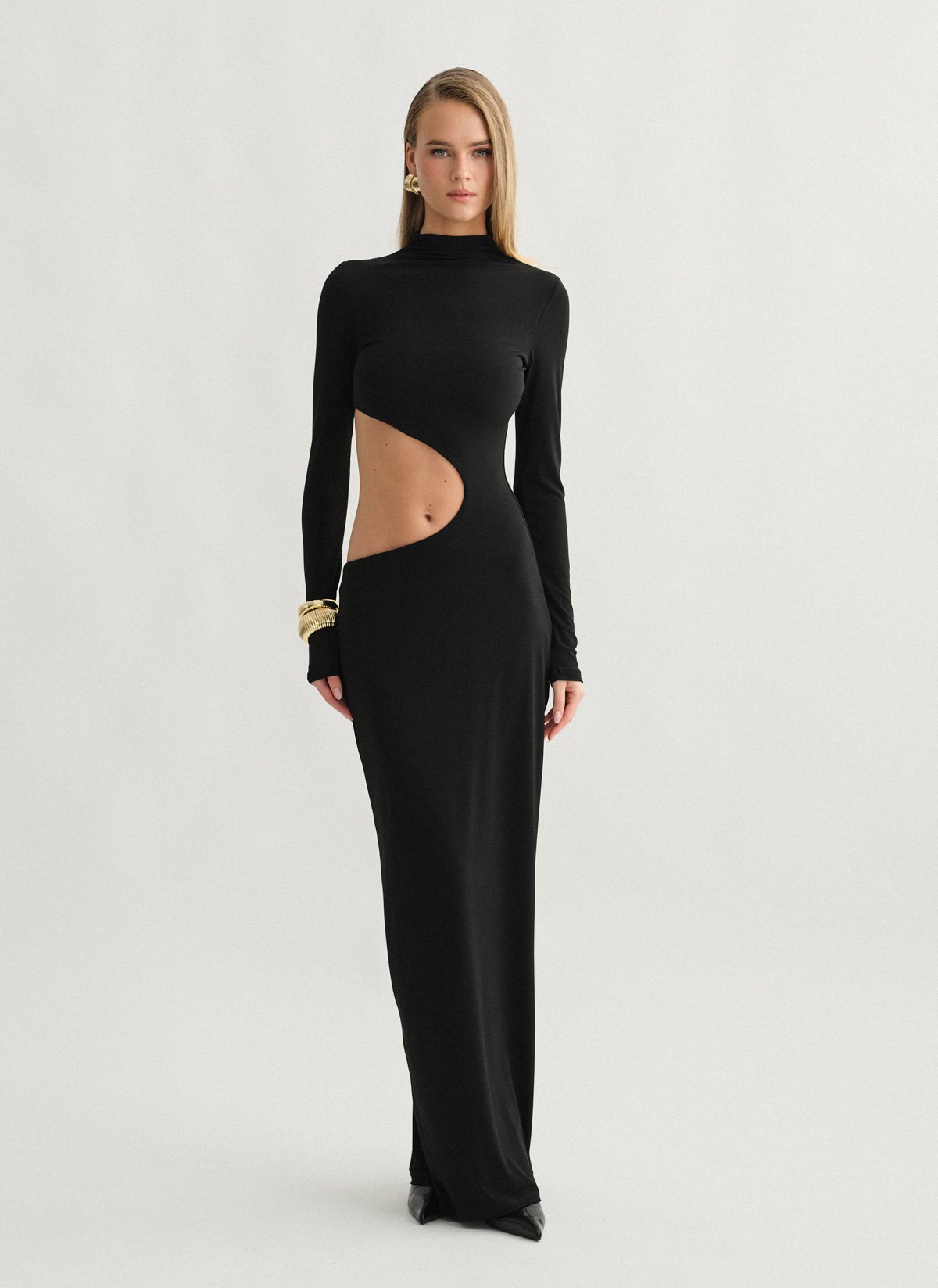 Cut-out maxi dress-0