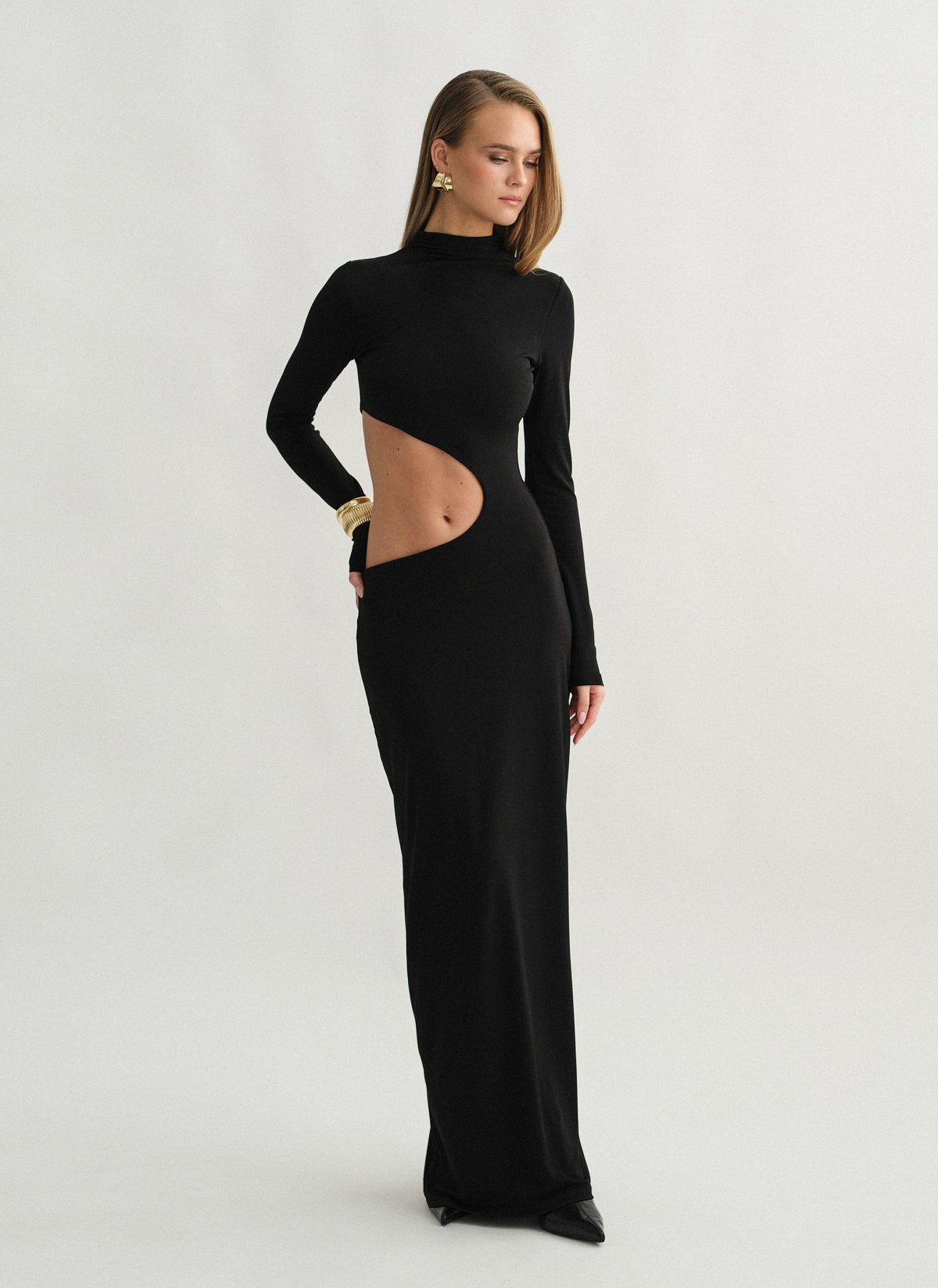 Cut-out maxi dress-1