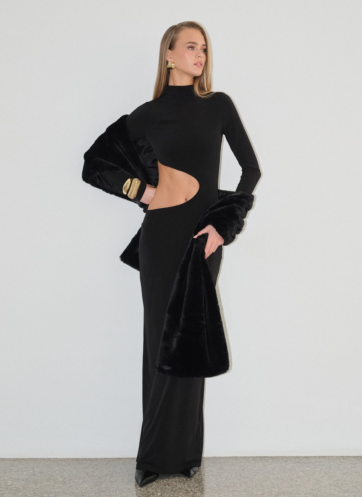 Cut-out maxi dress-3