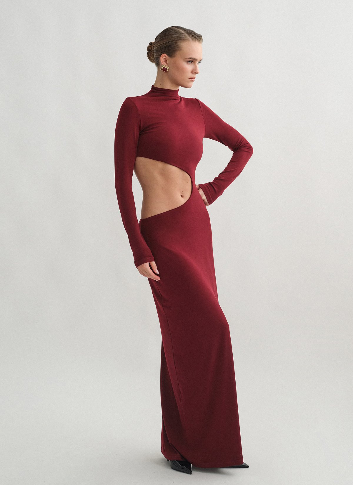 Cut-out maxi dress-9