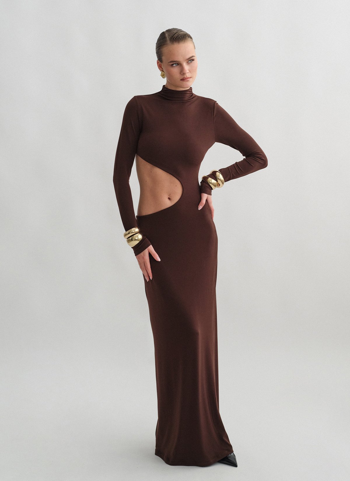 Cut-out maxi dress-11