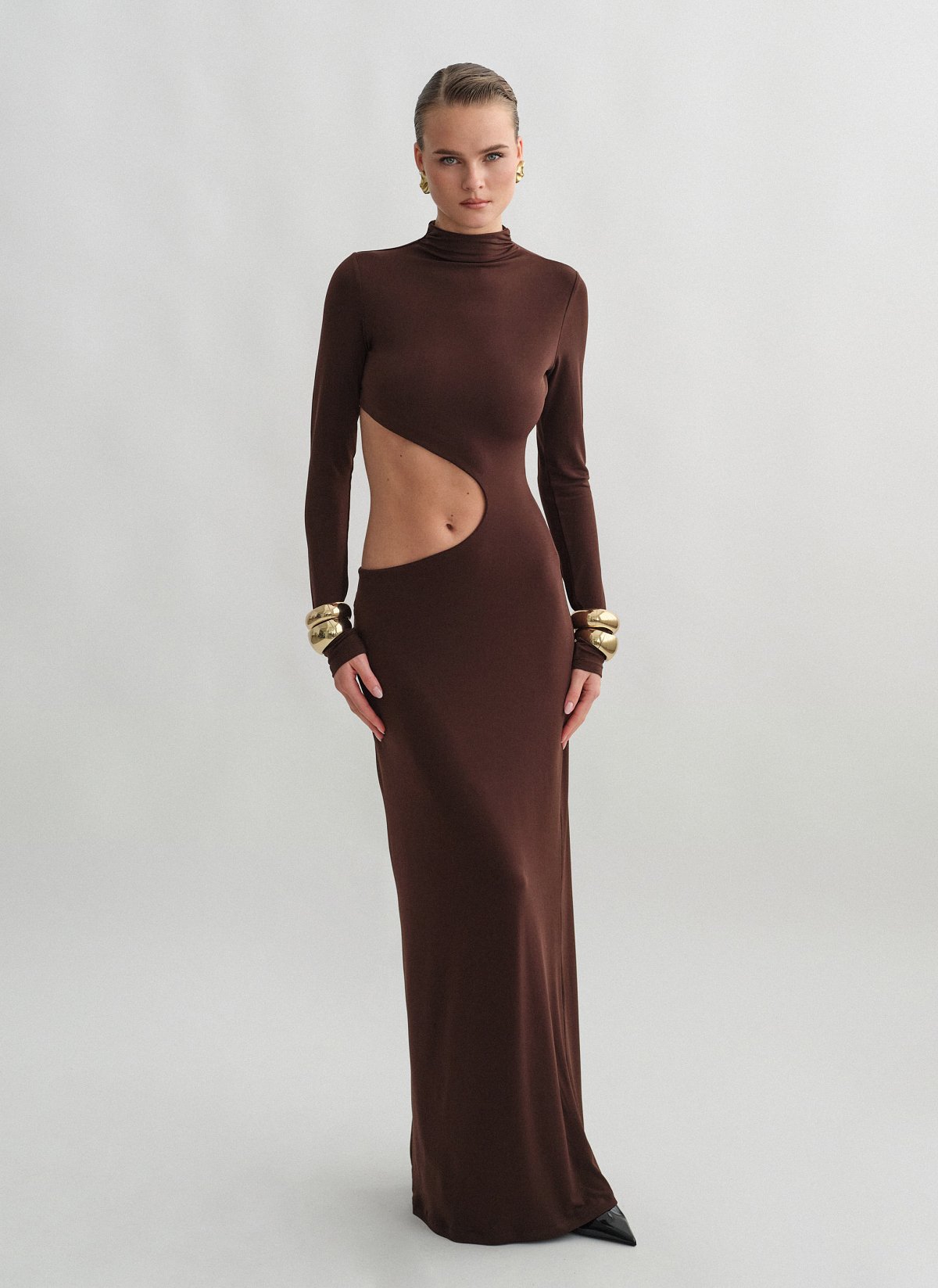 Cut-out maxi dress-12