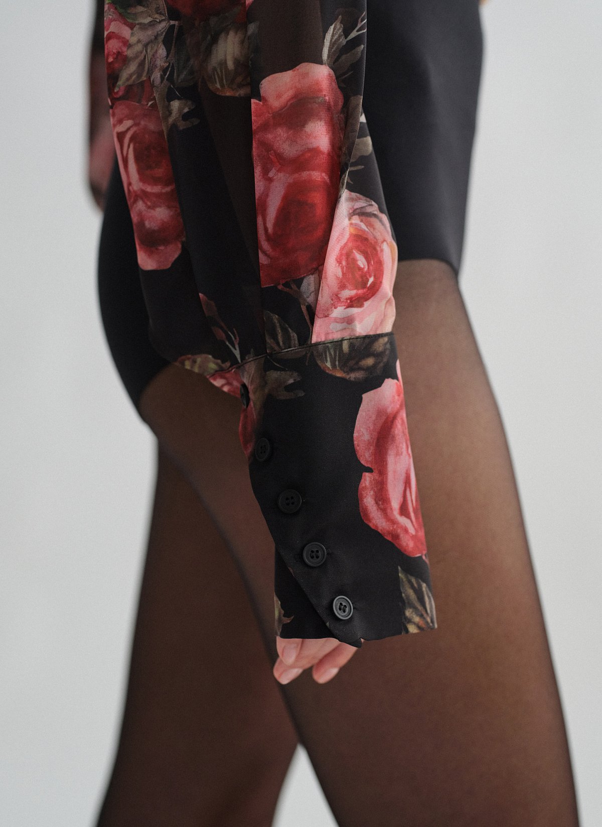 Γυναικείο oversized ημιδιάφανο εμπριμέ πουκάμισο