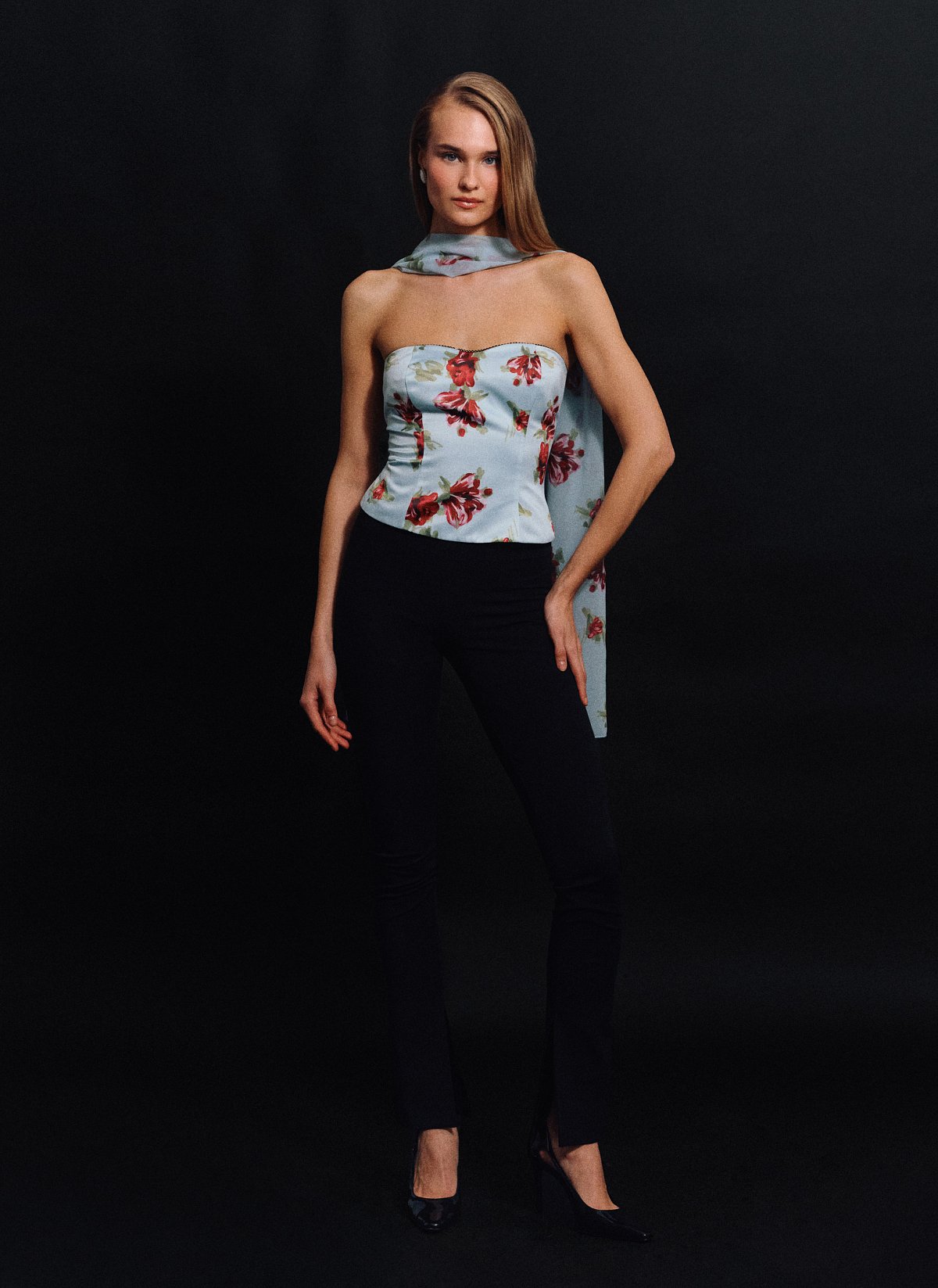 Εμπριμέ σατέν κορσέ τοπ-14