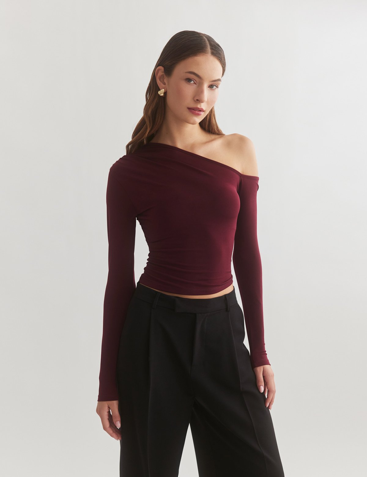 Μπλούζα με λοξό ώμο-2