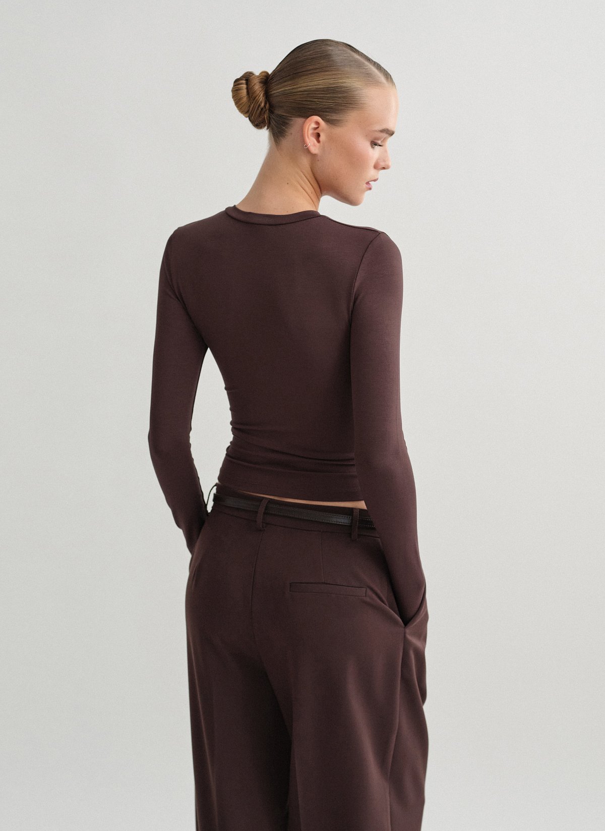 Γυναικείο basic μακρυμάνικο τοπ bamboo