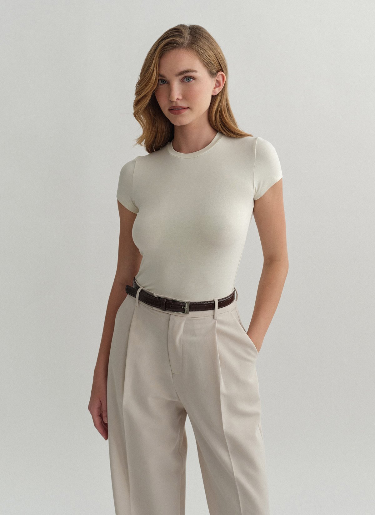 Γυναικείο κοντομάνικο basic τοπ bamboo