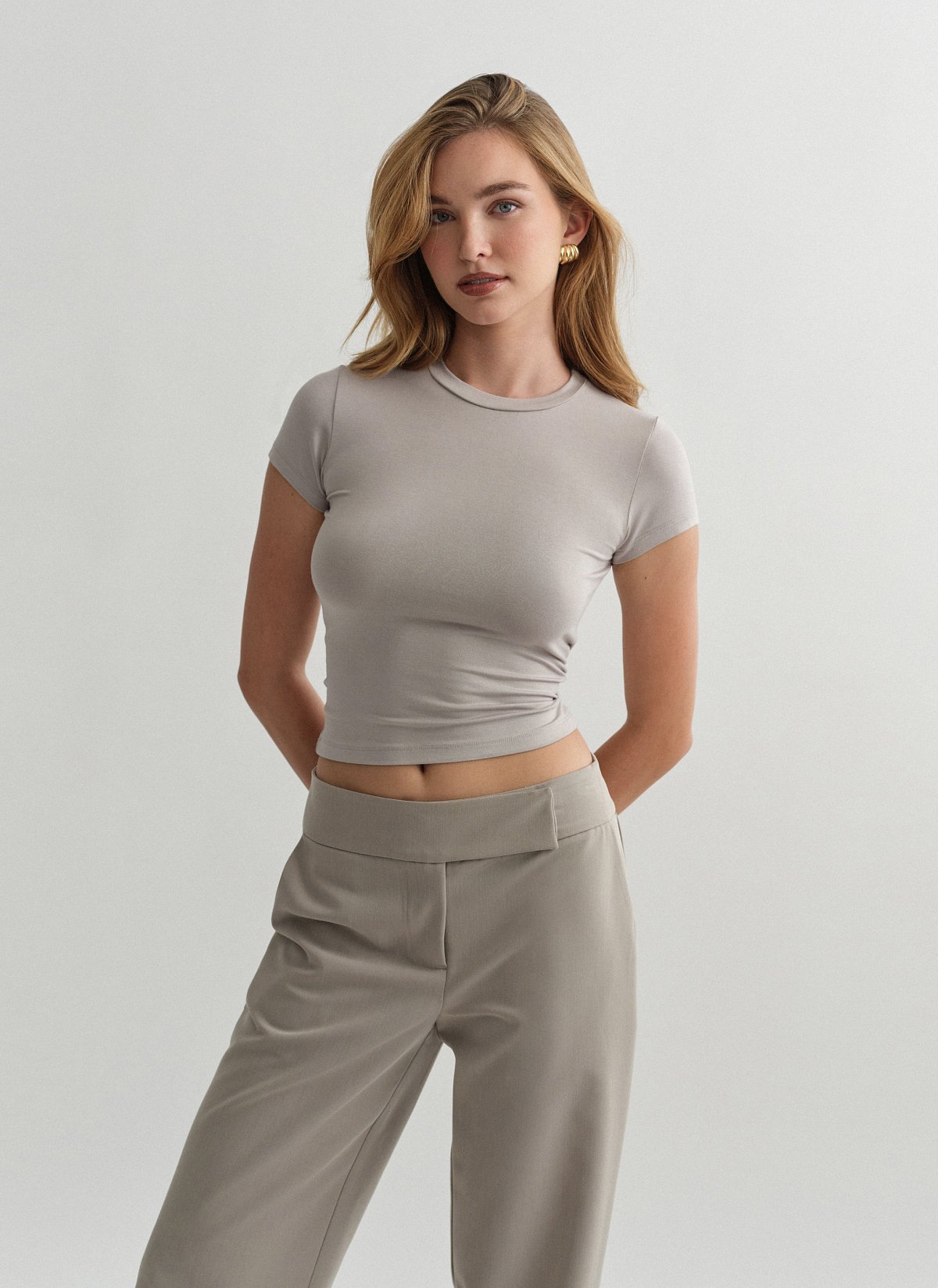 Γυναικείο κοντομάνικο basic τοπ bamboo