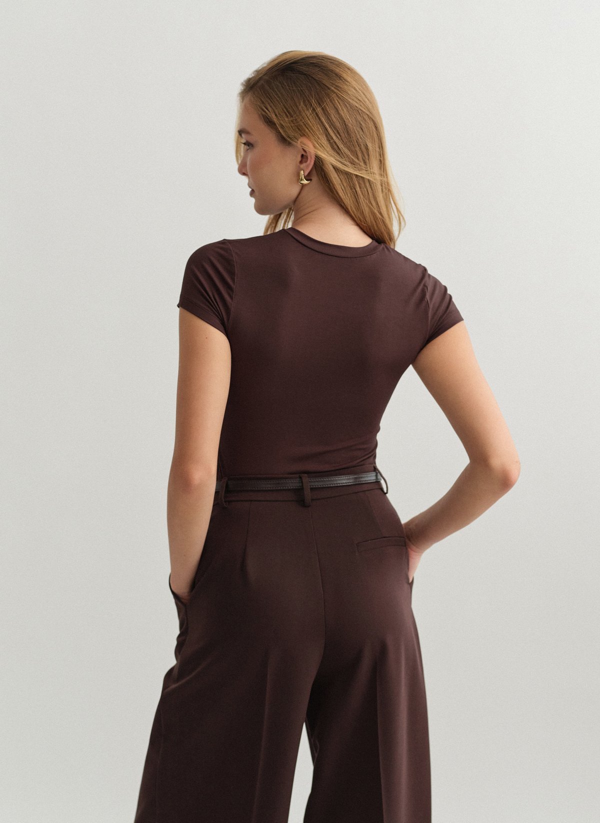 Γυναικείο κοντομάνικο basic τοπ bamboo