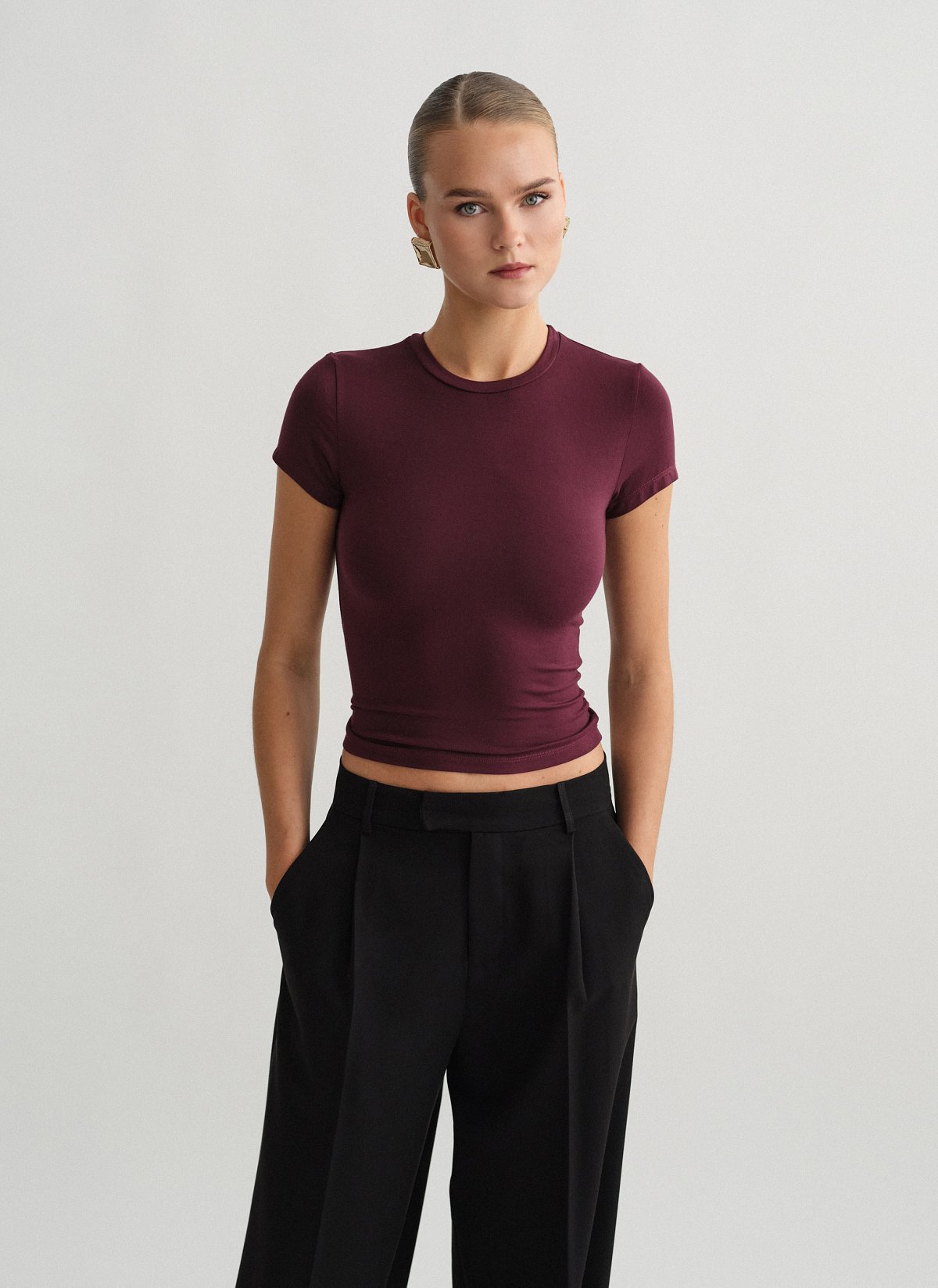 Κοντομάνικο basic τοπ bamboo-18