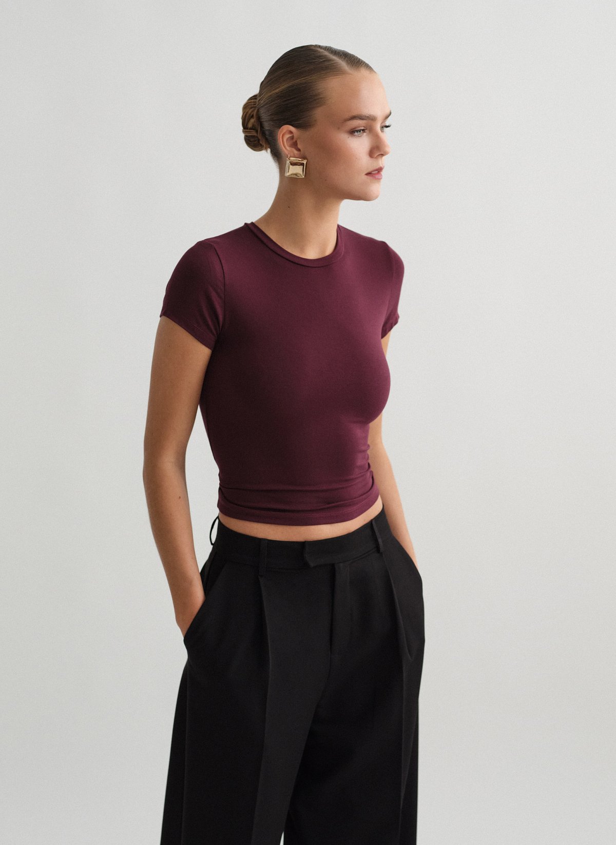 Κοντομάνικο basic τοπ bamboo-17