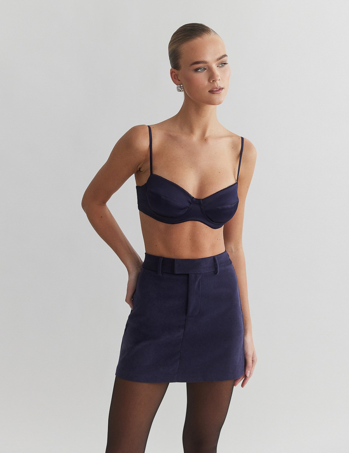 Βελούδινη κοτλέ μίνι φούστα-18