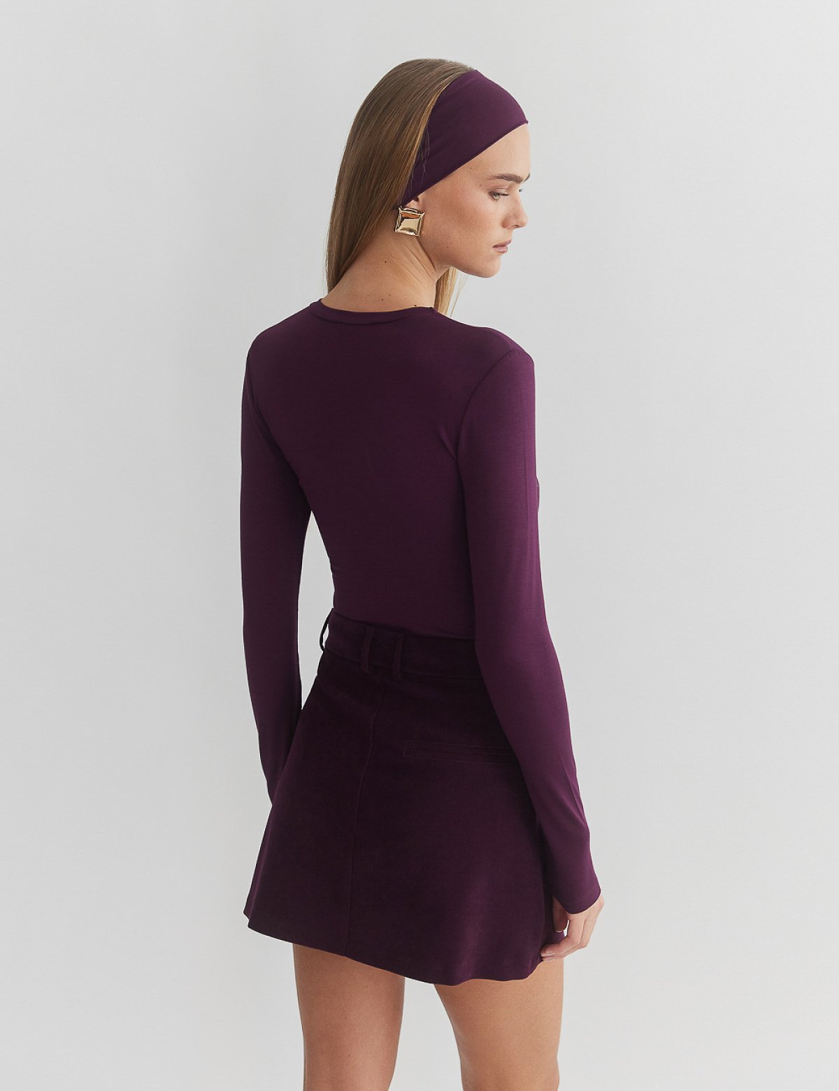 Βελούδινη κοτλέ μίνι φούστα-14