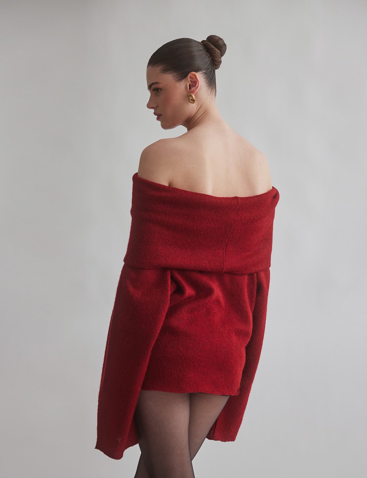 Ριχτό off-shoulder πουλόβερ-12