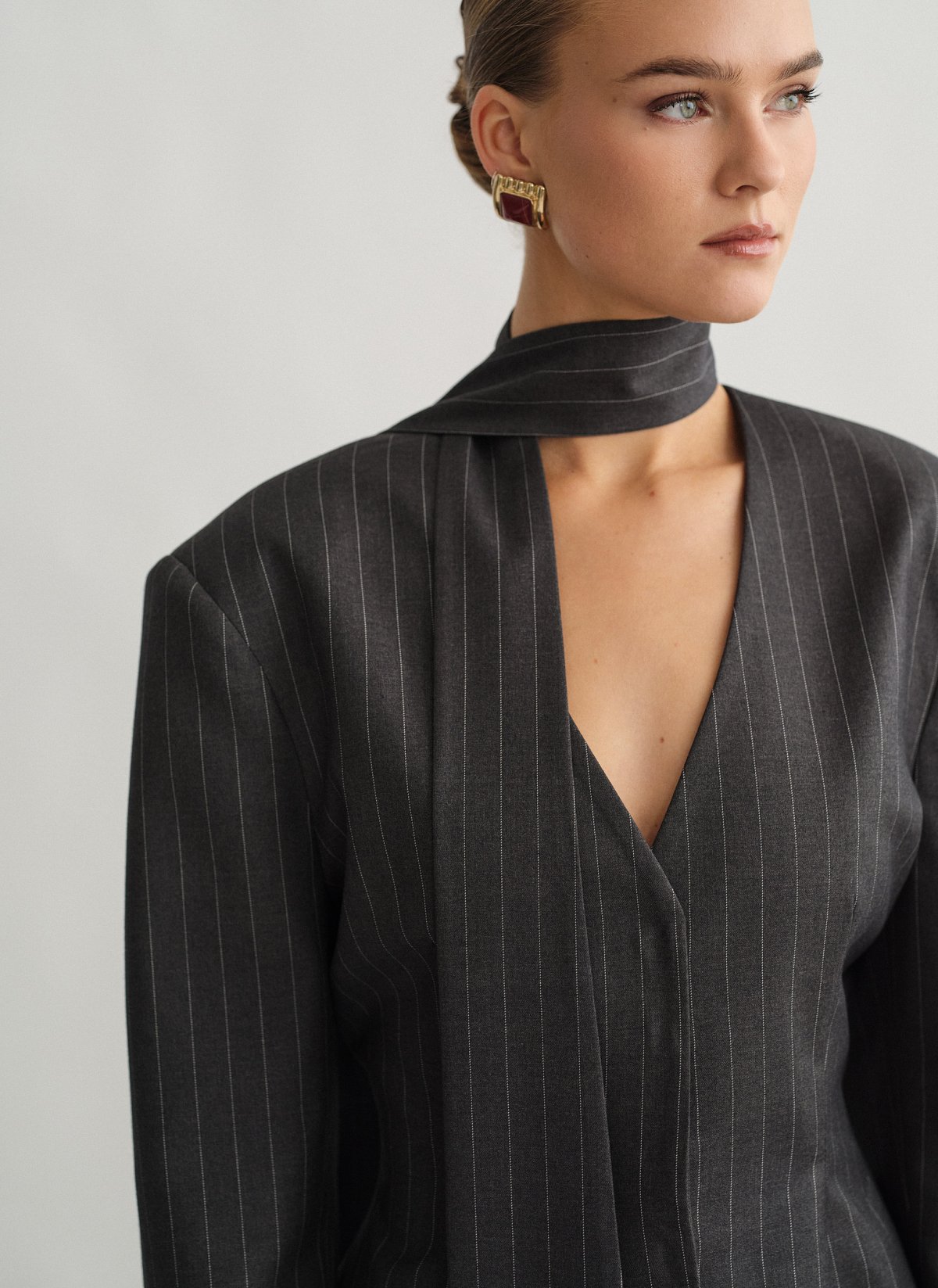 Γυναικείο ριγέ φουλάρι