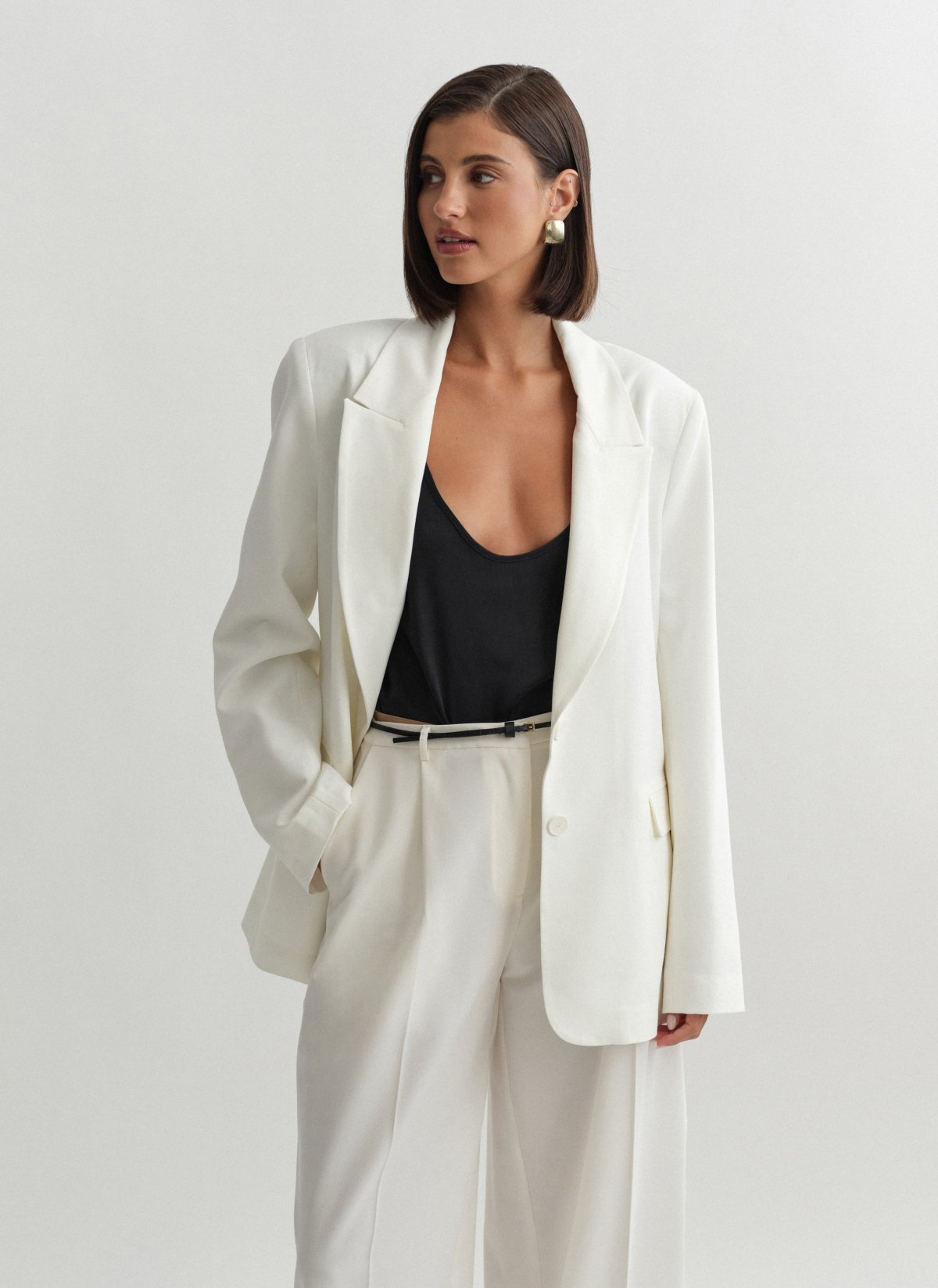 Basic oversized μπλέιζερ-34