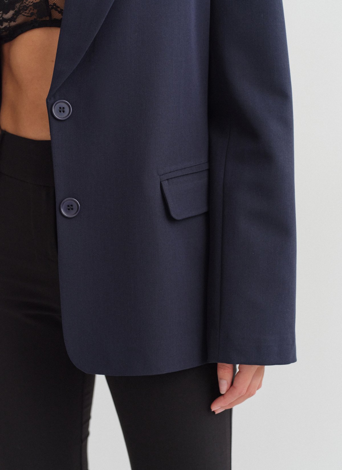 Basic oversized μπλέιζερ-24