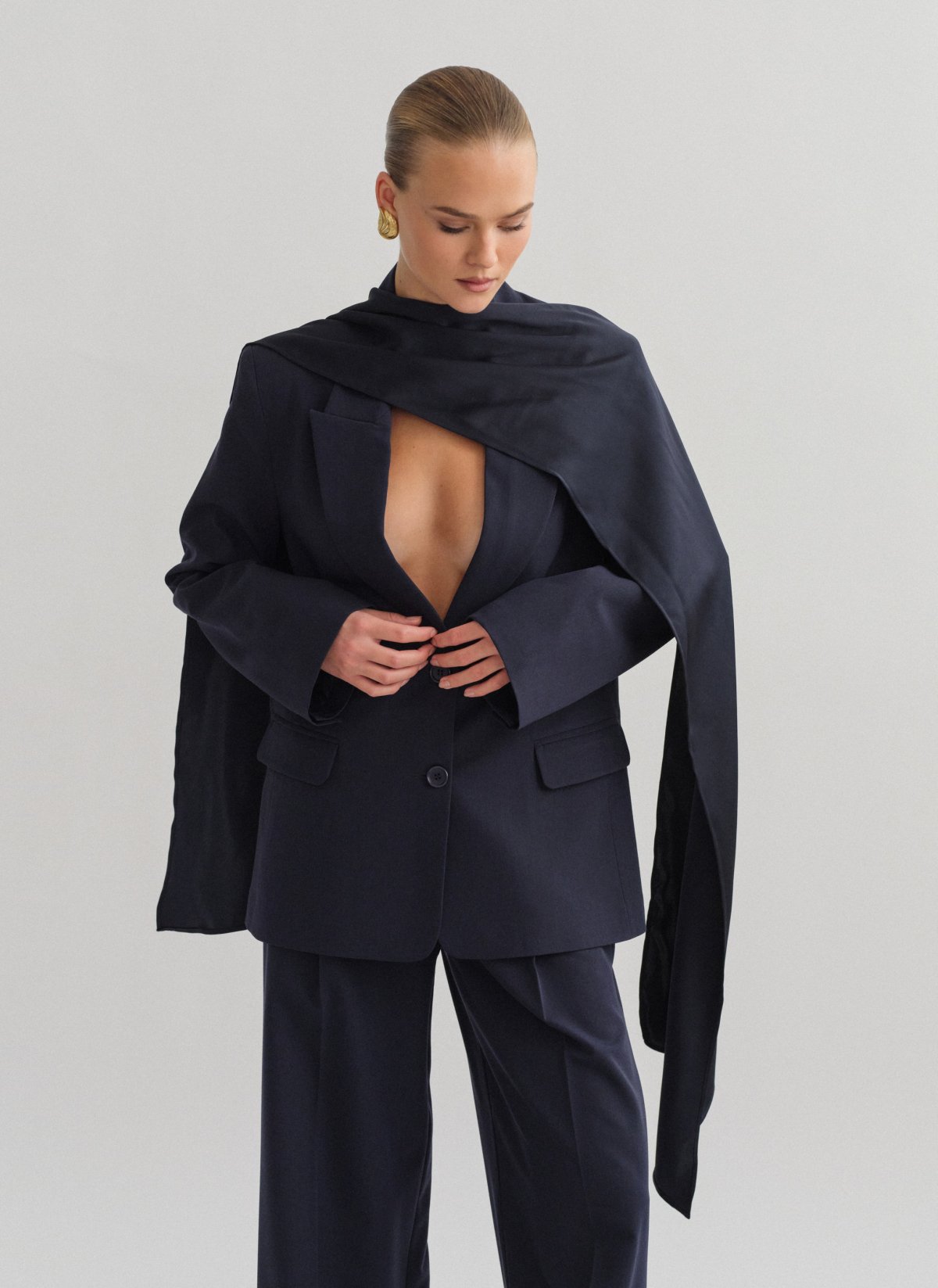 Basic oversized μπλέιζερ-21