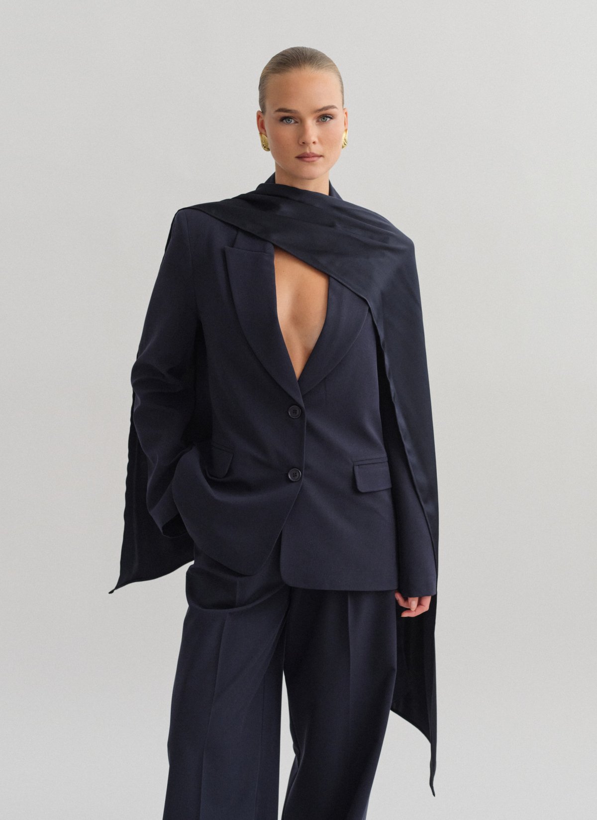 Basic oversized μπλέιζερ-22