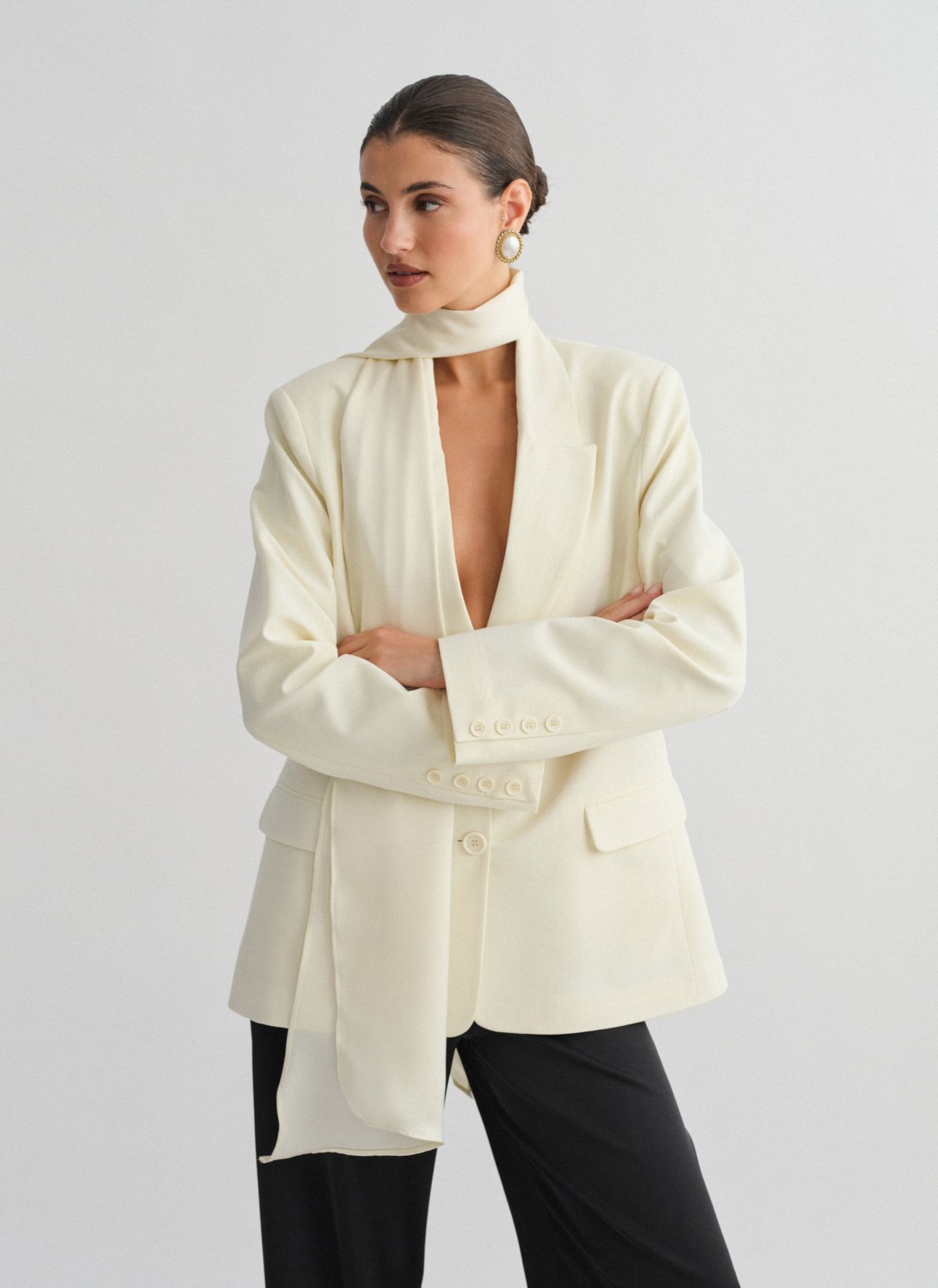 Basic oversized μπλέιζερ-17