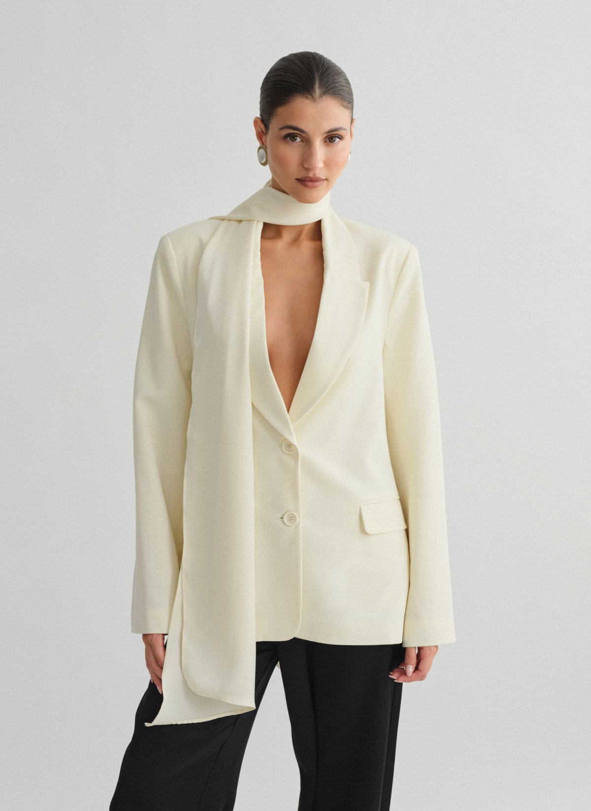 Basic oversized μπλέιζερ-12