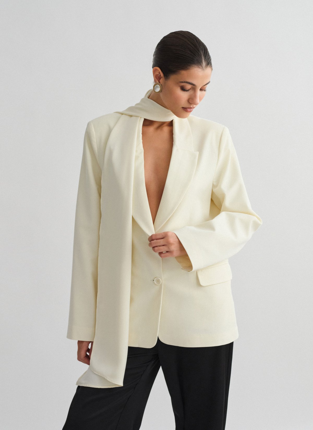 Basic oversized μπλέιζερ-13