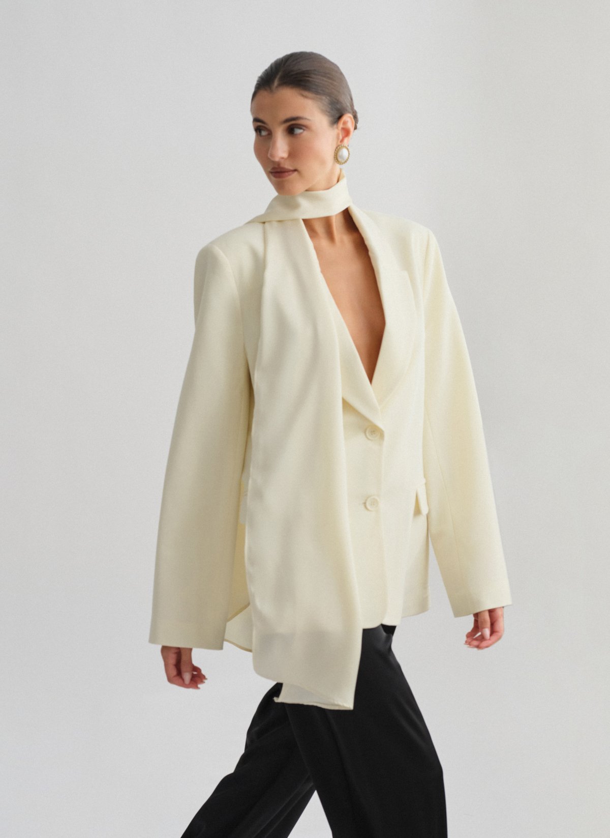 Basic oversized μπλέιζερ-18