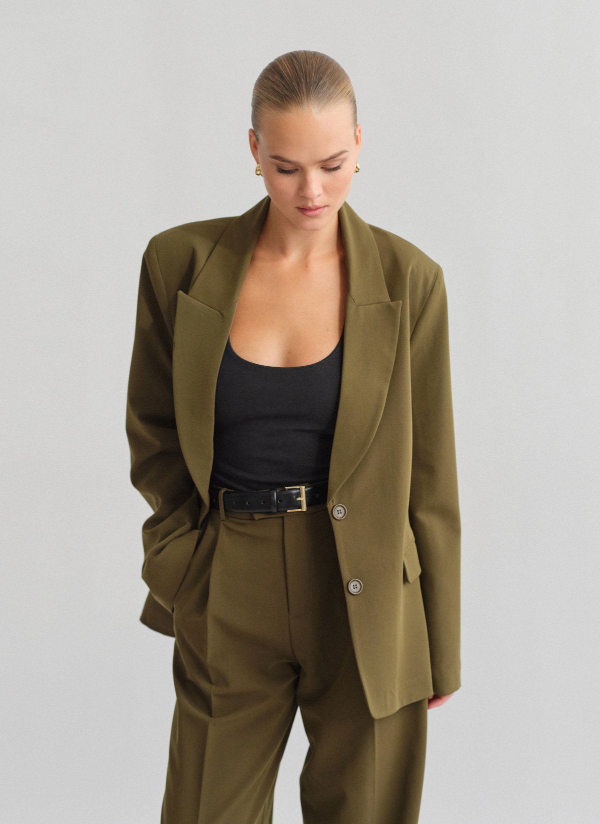 Basic oversized μπλέιζερ-26