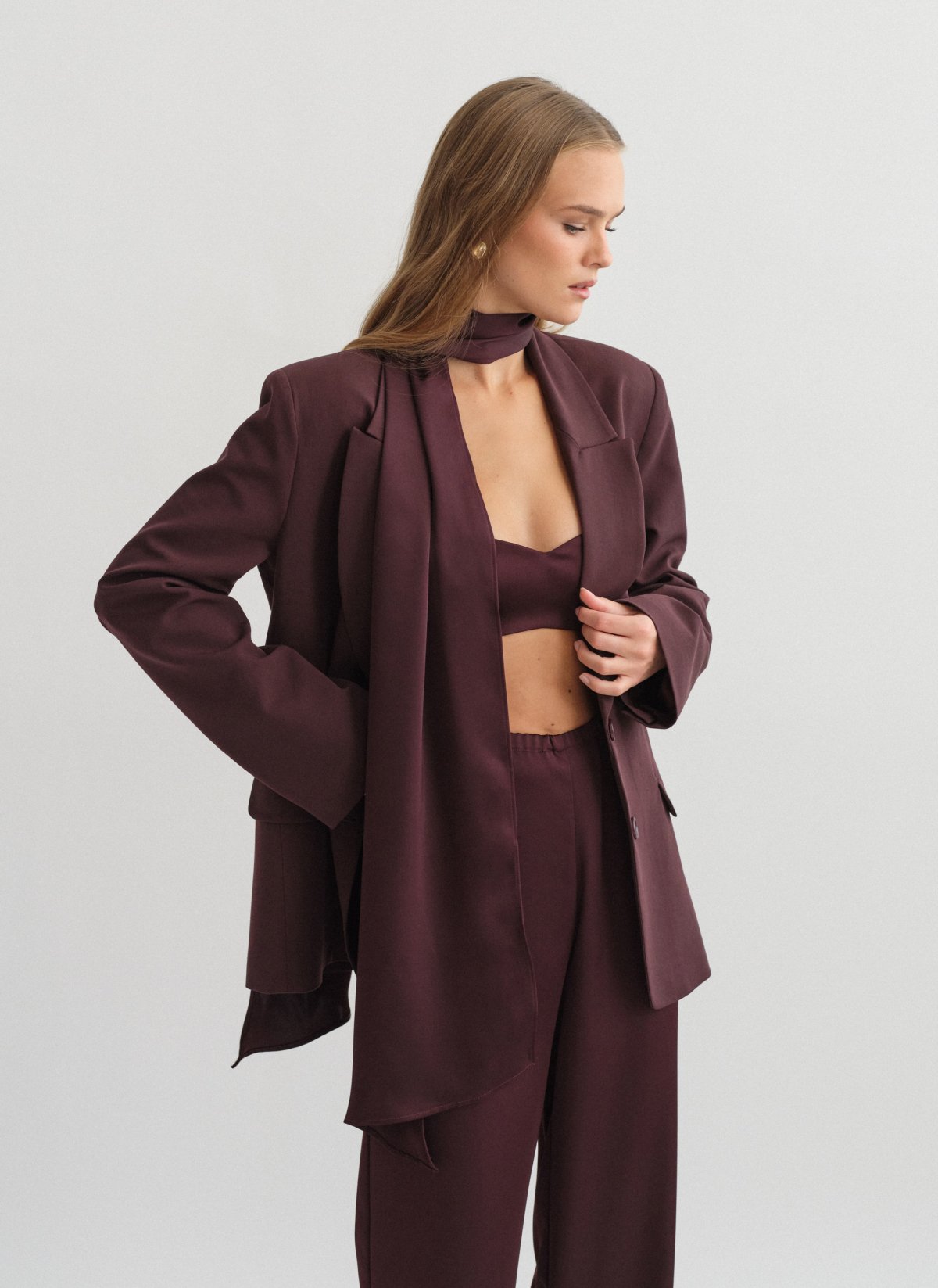 Basic oversized μπλέιζερ-9