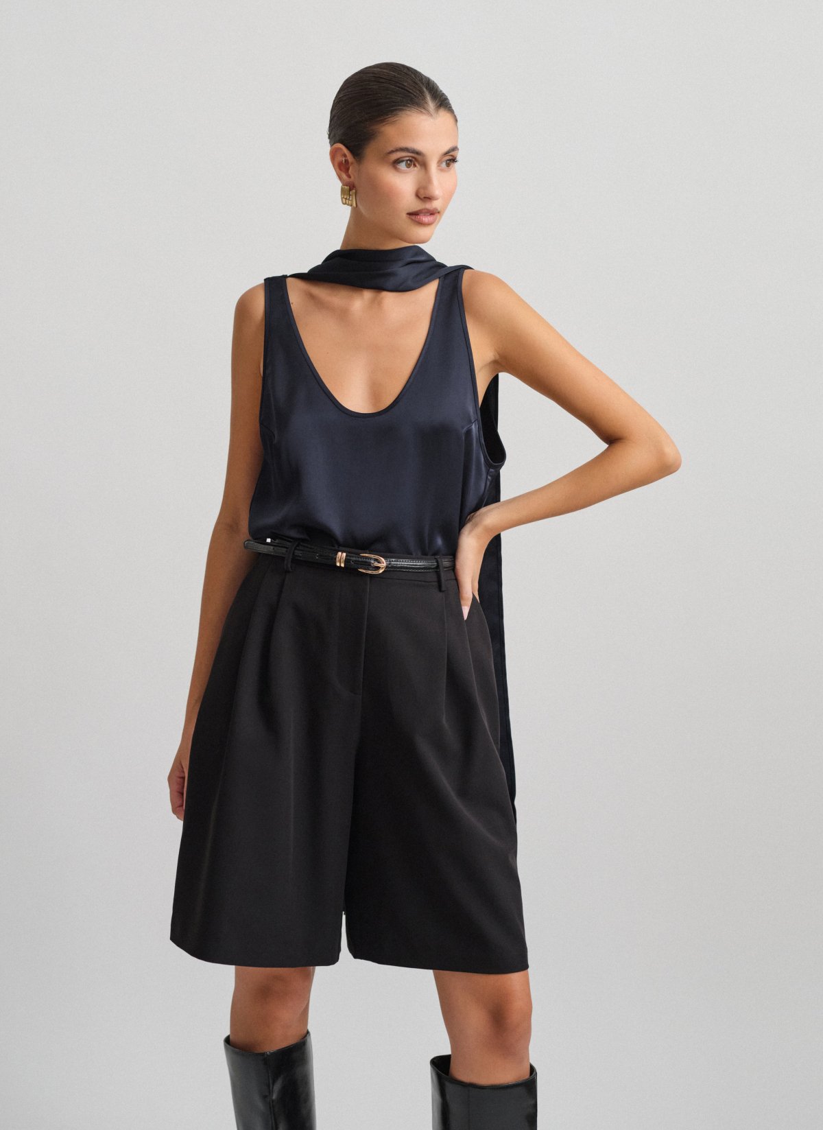 Textured bermuda shorts-2