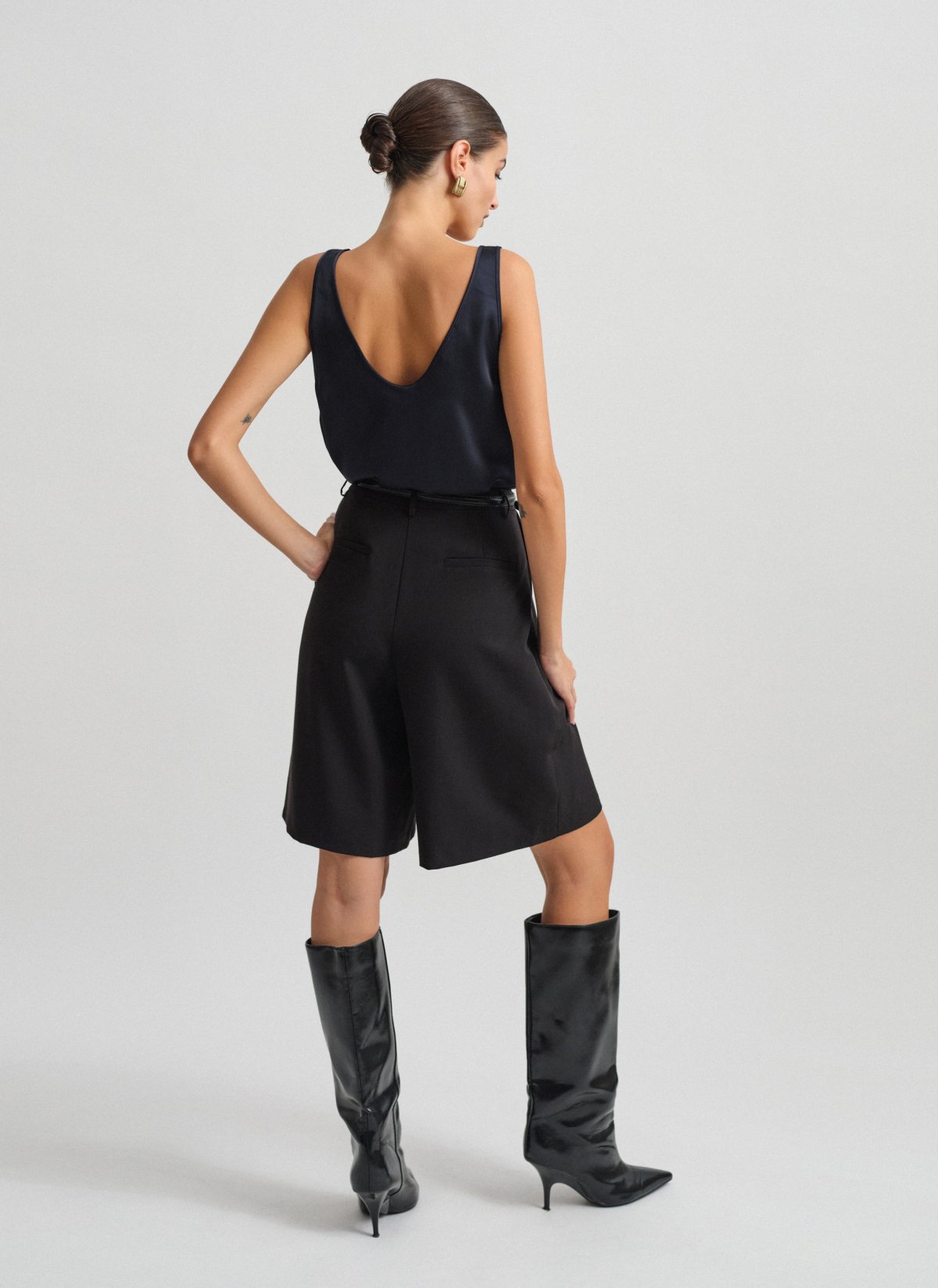 Textured bermuda shorts-6
