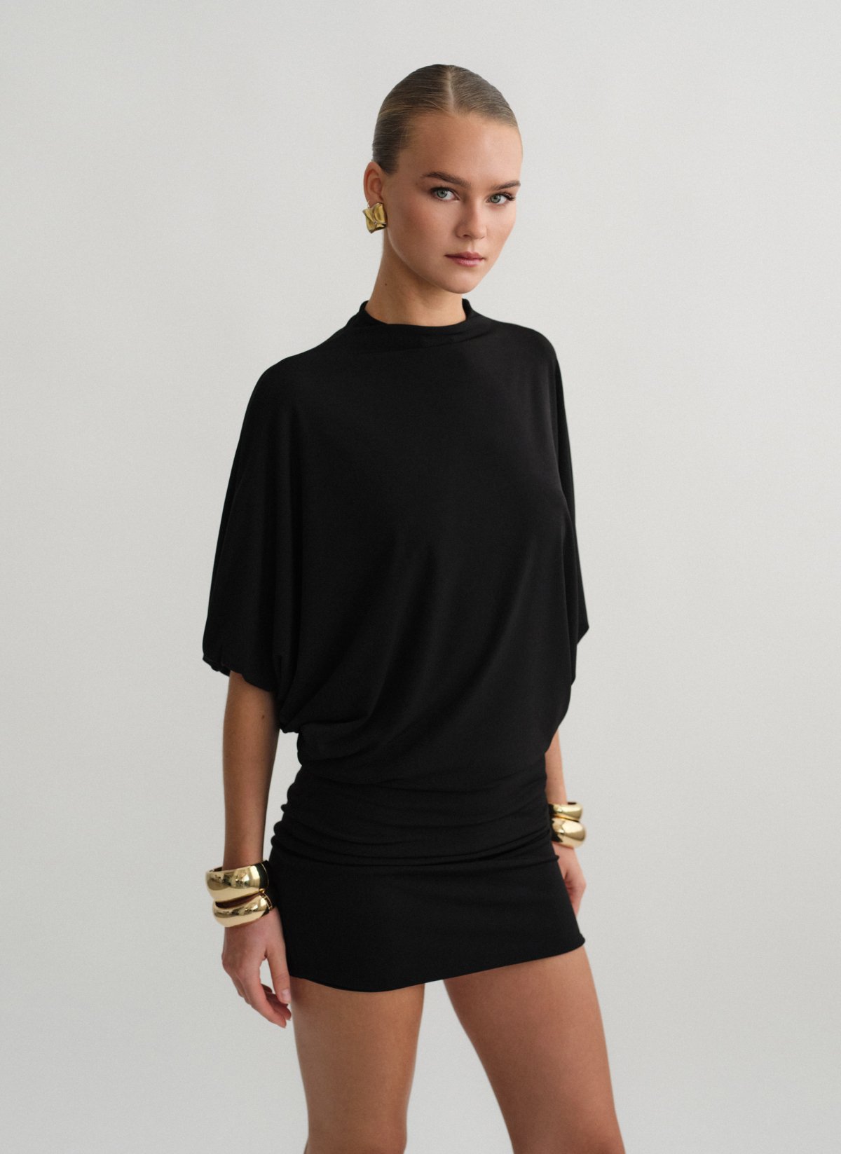 Openback mini dress-2