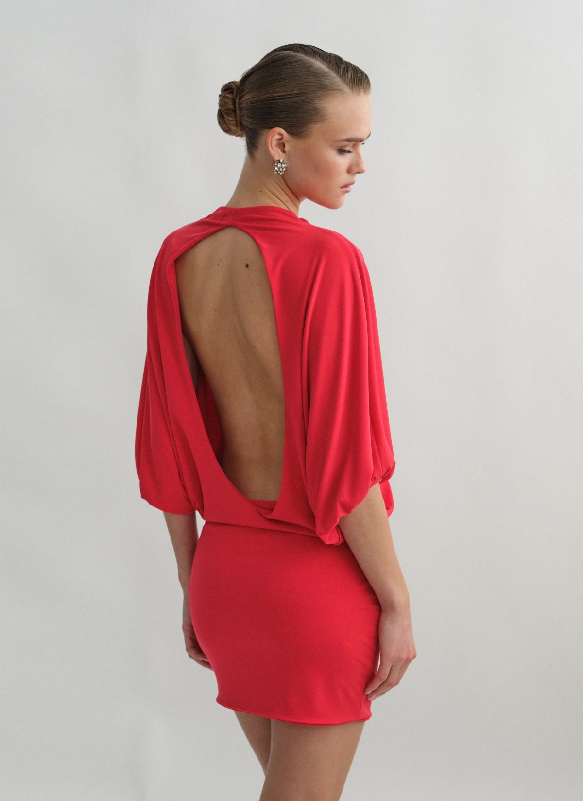 Openback mini dress-5