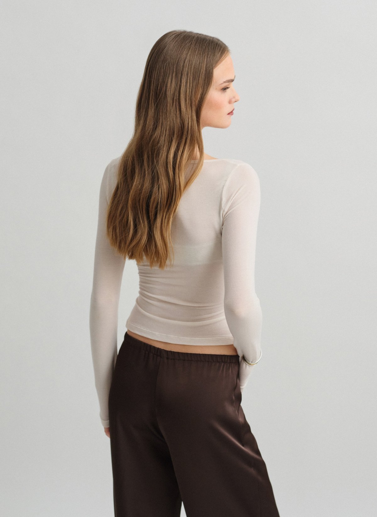 Light-knit longsleeve blouse-23