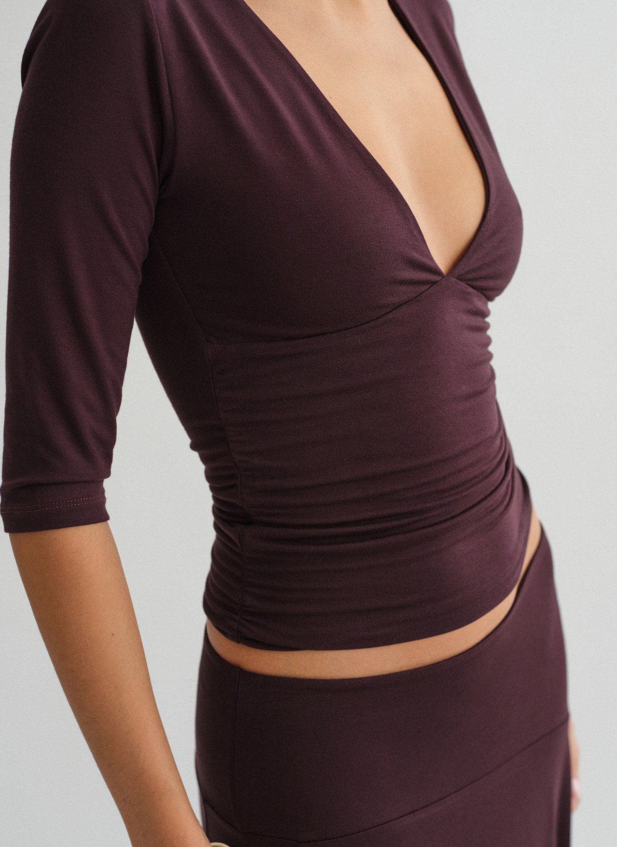 Bamboo blouse with three-quarter sleeves-8