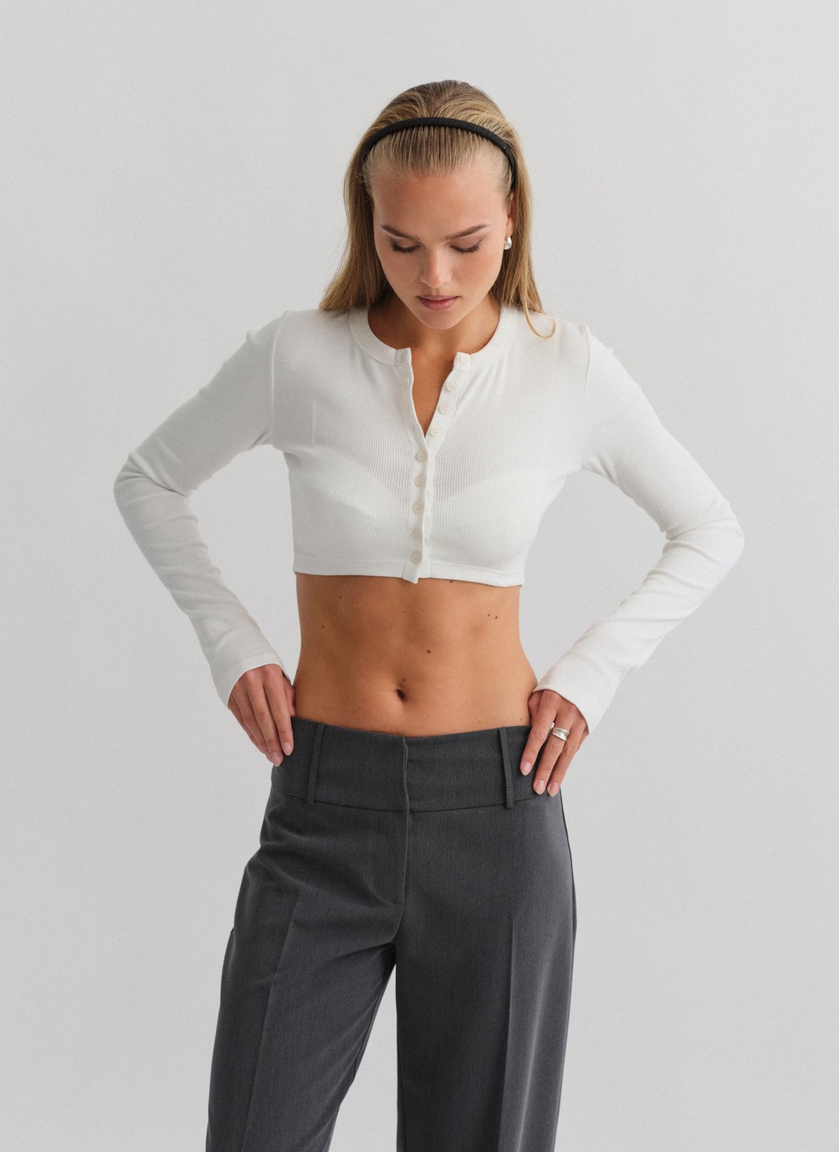 Longsleeve ribbed cropped cardigan-9