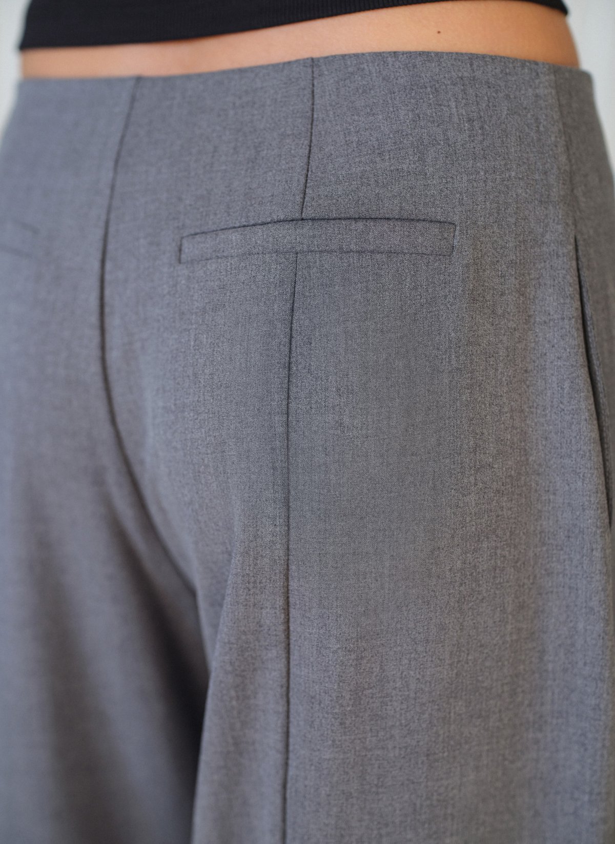 Textured low-rise trousers-6