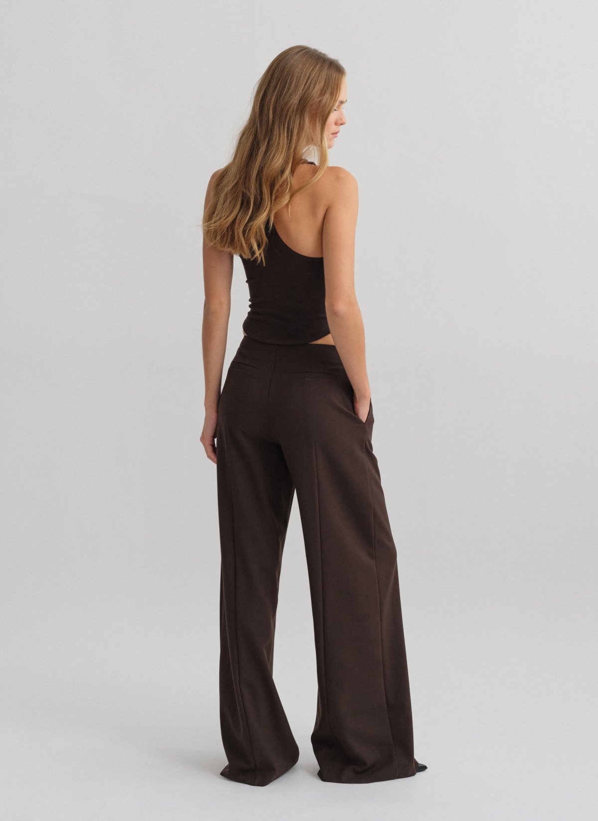 Textured low-rise trousers-12