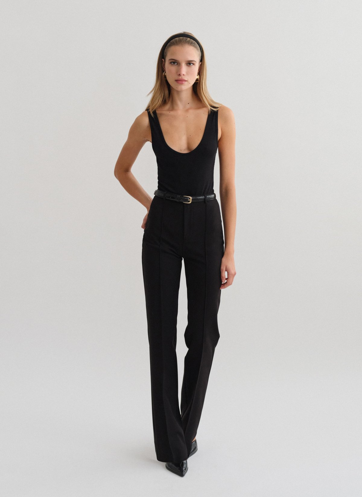 High-waist straight-leg trousers-25